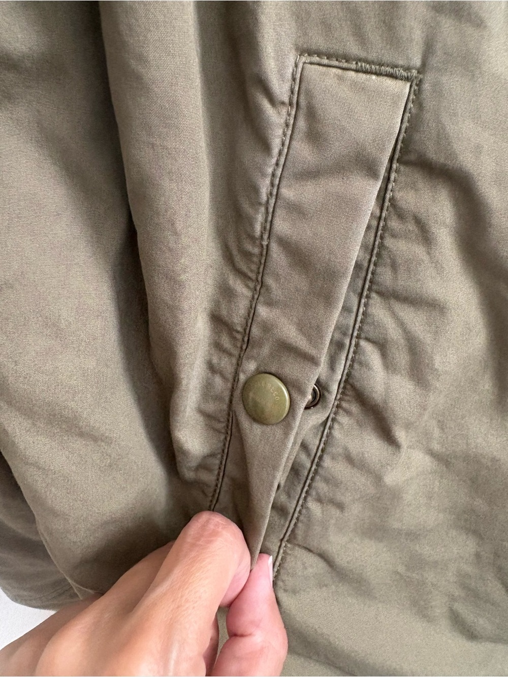 Vintage Polo by Ralph Lauren Men's Olive Corduroy Collar Jacket - Picture 9 of 10